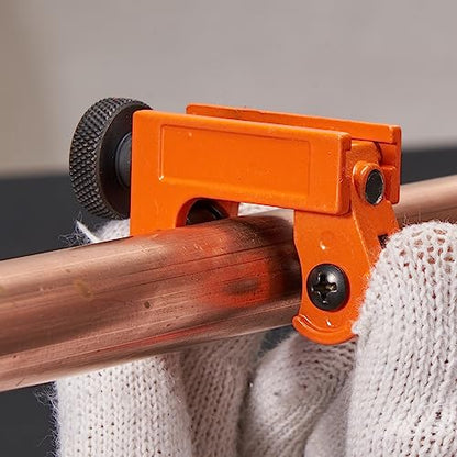 VEVOR 3PCS Tubing Cutter Set, 3/16"-2" O.D. Copper Pipe Cutter, 1/8"-7/8" O.D. Mini Tube Cutter and Deburring Tool, Heavy Duty Pipe Cutter Set for Copper, Aluminum, Stainless Steel, Plastic Pipes - size: 3/16"-2" O.D.