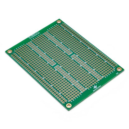 Double Sided ENIG Protoboard, Solderable Breadboard, Electronic Circuit Board for DIY Prototype Circuit, FR4, Plated Through Hole Solder Prototype Board, ST-PROTO-3-4 (3" x 4") - style: 3" x 4"