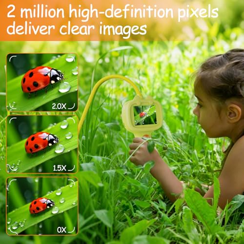 Borescope Camera Toy with Light for Kids, Waterproof STEM Explorer Scope, Fun Science Toy for Outdoor Nature, Perfect Birthday for Boys & Girls 4 5 6 7 8 9 10 Years Old