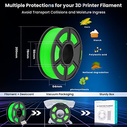 SUNLU PLA Plus Filament 1.75mm Transparent 1KG - color: 1000g-pla Plus Transparent, size: 1 kg