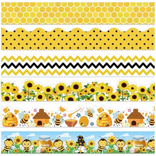 Containlol 118ft Bulletin Board Border Classroom Border, Bee Style - style: Bee Style
