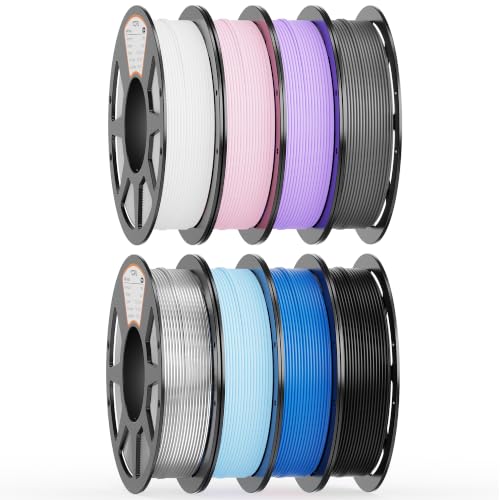 YOOPAI PLA Filament 1.75mm, 250g PLA+ & Matte & Silk Bundle, 8 Rolls - color: Pla Bundle-250gx8-112040015