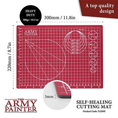 The Army Painter, Self-Healing Cutting Mat, Double Sided PVC Non-Slip, A4
