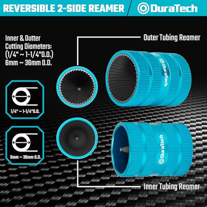 DURATECH Inner & Outer Tubing and Pipe Reamer, Pipe Deburring Tool - size: Small