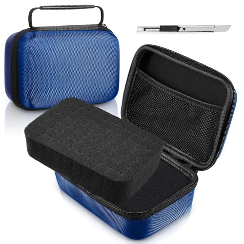 Relaxweex Hard Case with Foam, 7.1 X 4.7 X 3.1 Inch, Blue - color: Blue, size: 7.1 x 4.7 x 3.1 inch