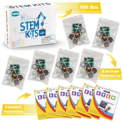STEM Science Kits, Solar Car Circuit Kits Building Toys for Kids Classroom