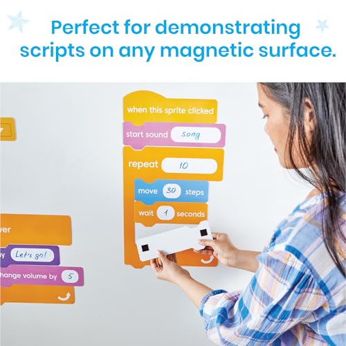 hand2mind Scratch Block-Based Coding Magnetic Demonstration Set - style: Demonstration Set