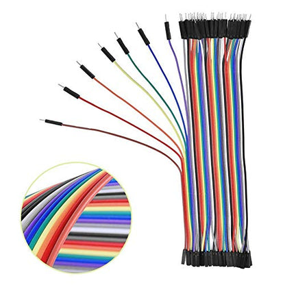 240pcs Solderless Breadboard Jumper Wires - Male, Female & Male to Female, 3x10cm & 3x20cm for Arduino