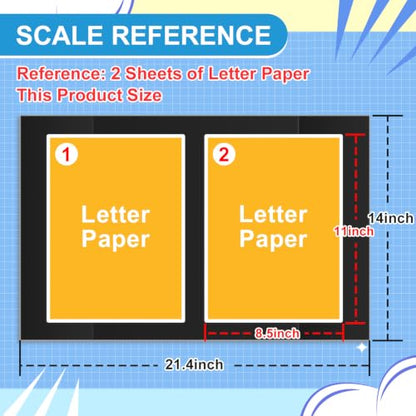 ISAIDNO 4 Pcs Trifold Poster Board, Small 21.4 x 14 in, Black Poster Boards - color: Black, size: 21.4 X 14 inches