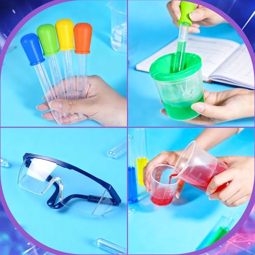 Bbiamsleep 37PCS Science Kits for Kids, Beakers and Test Tubes Experiments