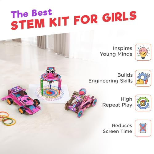 Doctor Jupiter Girls’ Engineering Kit for Kids Ages 8+, Birthday Gifts - style: Girls' Ultimate Engineering Kit: 8+