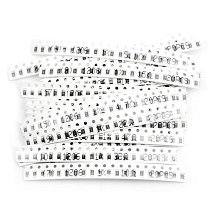 Chanzon 1200pcs 1206 SMD Resistor Kit 60 Values 0-10M ohm 1/4W Each 20pcs