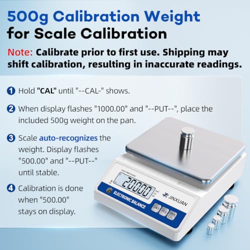 Digital Lab Scale 0.01g Accuracy 5000g Analytical Balance Scale Precision Scale for Weighing Gold Silver Jewelry Diamond Powder Grain Food, Electronic Gram Scale with 500g Weight, LCD Display, 7units - style: 5000gx0.01g with 500g Calibration Weights