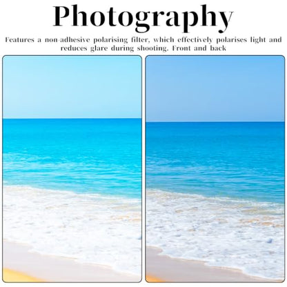2 Pack Polarizing Film Polarized Film Sheets A4 7.8x11.8 inch Non-Adhesive