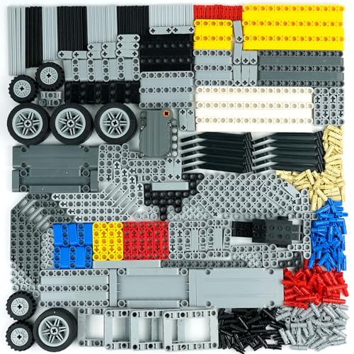 544pcs Technical Parts Bricks, Beams Engine Pullback Motor Kit - color: 544pcs With Motors