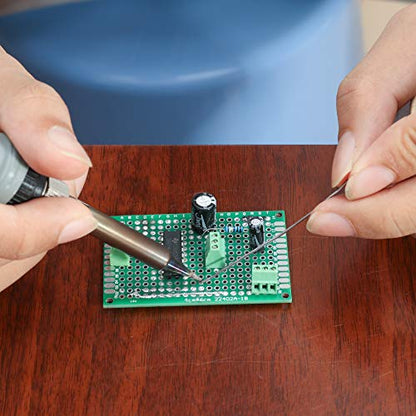 40PCs PCB Board Prototyping PCBs Circuit Boards Kit | 5 Size Universal untraced Perforated Printed Circuits Boards | Solder-able Circuit Protoboards for DIY Soldering Electronic Projects - size: 40PCs