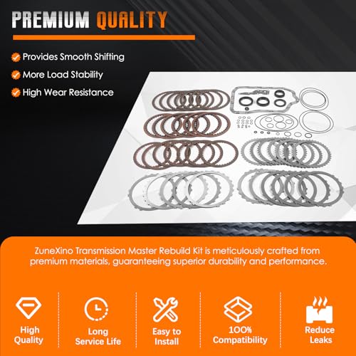 U760E Transmission Master Rebuild Kit Compatible with To-yo-ta Highlander RAV4 Sienna Venza Camry 2008 2012 2.5L 2.7L Auto Automatic transmission Parts
