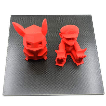 Platform Heated Bed 220x220x4mm Build Surface Glass Upgraded Build Plate with 4pcs Clips for 3D Printer (220x220mm) - size: L*W*H:220x220x4mm