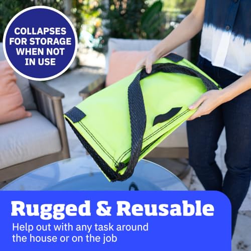 DURASACK Heavy Duty Storage Tote Bag 22-Gallon, Lime Green, Pack of 4 - color: Lime Green, size: Pack of 4