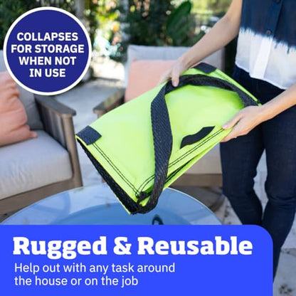 DURASACK Heavy Duty Storage Tote Bag 22-Gallon, Lime Green, Pack of 4 - color: Lime Green, size: Pack of 4