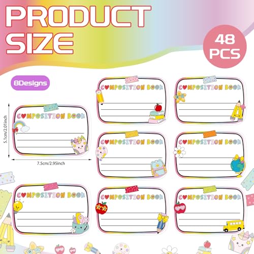 Resurhang 48 Pcs Pastel Coquette Magnetic Name Tags for Classroom - style: Pastel Coquette