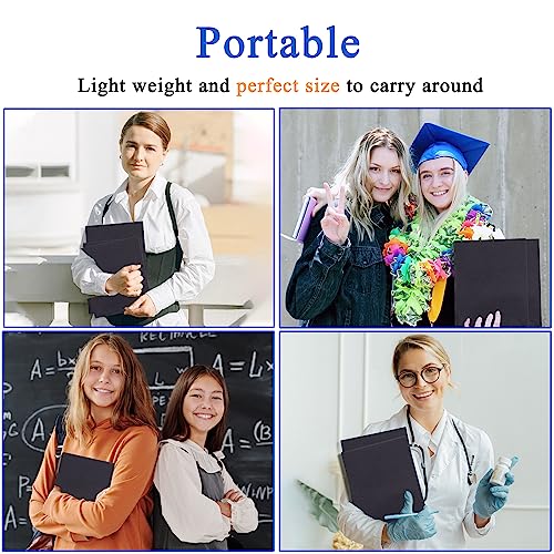 Zzrywuty 25 Packs Black 2 Pocket File Folders with Business Card Slot,Special Paper,Letter Size,Holds 100 Sheets for School,Office,Business,Black - color: Black-25pcs
