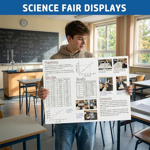 VinTS 60Pcs White Poster Board, 22" x 28" White Poster Paper - color: White, size: 60 Pack 22x28