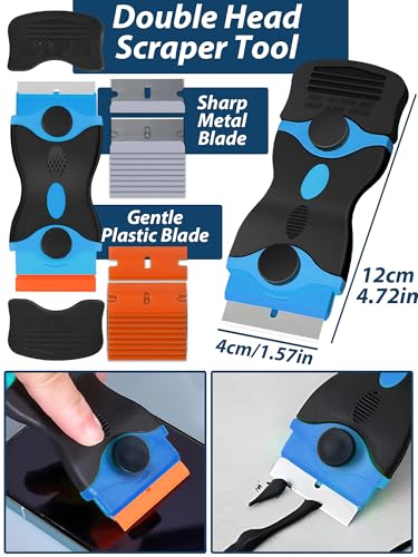 Rubber Eraser Wheel,Decal Sticker Remover Tool Kit with Drill Adapter,Vinyl Adhesive Removal Tool,Razor Blade Scraper,Polishing Pad Wool Buffing Pad
