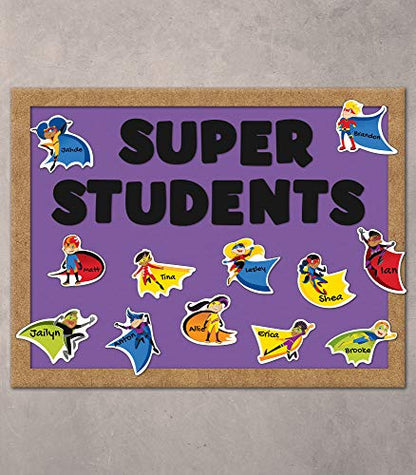 Carson Dellosa 42-Piece Colorful Super Hero Cutouts - size: Regular, style: Super Power Super Kids