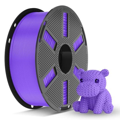 JAYO PLA 3D Printer Filament 1.75mm, 1.1kg Reusable Spool, Purple - color: 1.1kg Purple