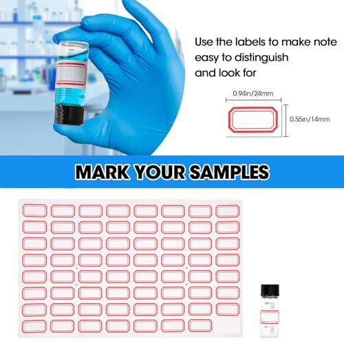 12PCS 4ml Clear Glass Graduated Vials with Screw Caps & Plastic Stoppers - color: CLEAR, size: 4ml