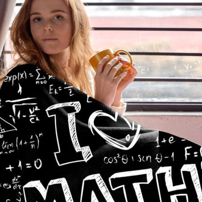 FUNBIRD Math Blanket Math Teacher Gift Appreciation Gifts for Math Lovers - color: Math1, size: 40"x50"-Kids/Throw Size