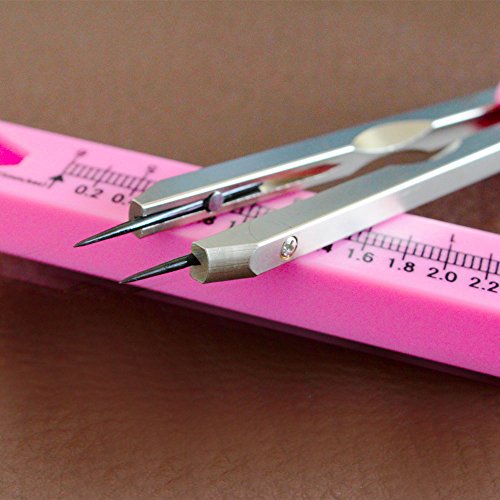 ECG EKG Calipers, Precision Wave Measuring Divider (Pink) - color: Pink