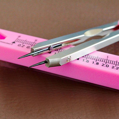 ECG EKG Calipers, Precision Wave Measuring Divider (Pink) - color: Pink