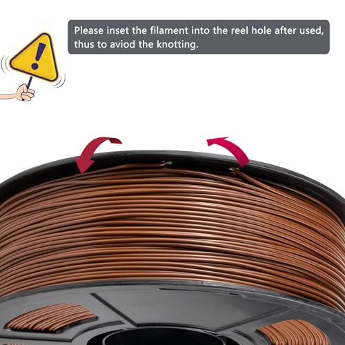 iSANMATE ASA Filament 1.75mm Brown 1KG, UV & Weather Resistant 3D Printer Filament Perfect for Outdoor Functional Parts, Dimensional Accuracy +/- 0.02mm, 1kg Spool (2.2lbs) - color: Brown