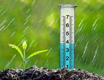 JMBay 7 inch Plastic Rain Gauge Replacement Tube, Freeze Proof and Crack Resistance Outdoor Rain Gauges Replacement Tube Plastic for Garden,Yard, Home, Best Rated, 2 pcs Tubes with 1 Clean Brush - color: 2PCS Plastic Rain Gauge Tube