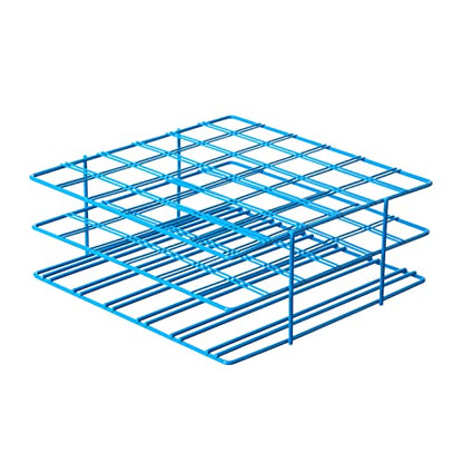 SP Bel‑Art Poxygrid Centrifuge Tube Rack for 50 mL Conical Tubes, 36‑Place Laboratory Storage Rack, Chemical‑Resistant Epoxy‑Coated Steel, Blue (F18794‑0002) - style: 36 Place Rack