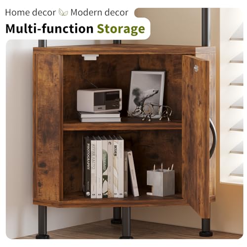 5-Tier Corner Shelf Stand Organizer for Small Space