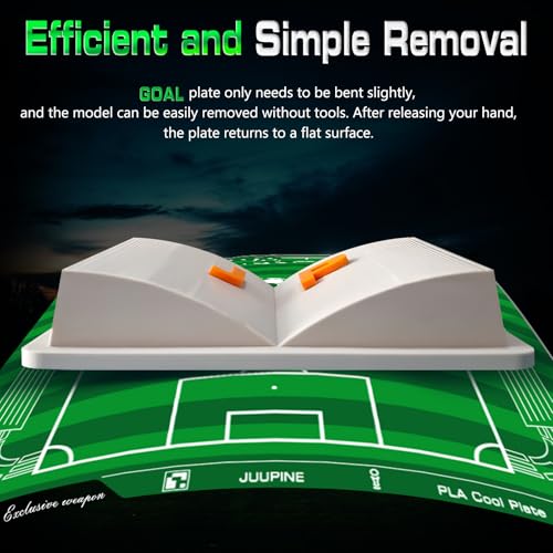 JUUPINE Goal Build Plate for Bambu Lab P2S/X2D/X1/X1C/A1/P1P/P1S PLA Cool Plate 256x256mm,Room Temp Printing Save time&Energy for Bambu Lab Build Plate with QR Code Scratch-Resistant Easy to Maintain - color: for PLA Goal Build Plate
