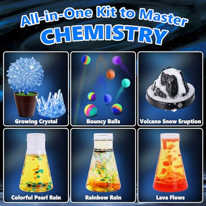 UNGLINGA 250+ Science Experiments Kits for Kids, Chemistry Set - style: science kit with 250 experiments
