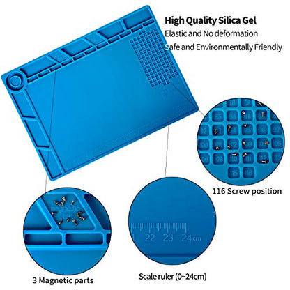Kaisi S140 Magnetic Insulation Silicone Soldering Mat Magnetic Repair Mat