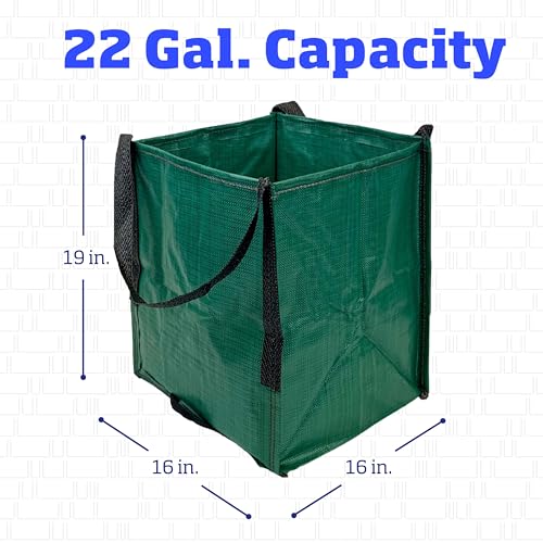 DURASACK Heavy Duty Storage Tote Bag 22-Gallon, Green Single (Pack of 10) - color: Green, size: Single (Pack of 10)