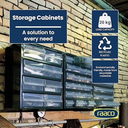 Raaco Steel Storage Cabinet, Standard 28-Drawer (C9-28) - Nuts & Bolts - size: Standard-28D