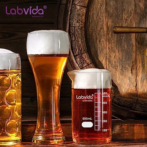 12pcs Glass Beakers Shot, Vol.25ml, 3.3 Borosilicate Glass, Griffin Low Form Lab Beaker Set with Printed Graduation, LVA001 - style: 12pcs of Vol.25ml