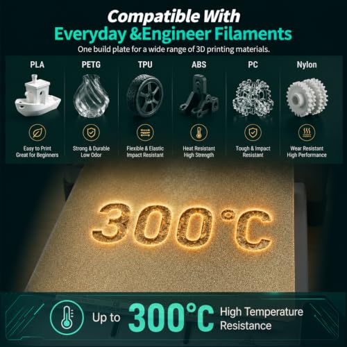 3D Printer 232x154 Creator Pro 2 PEI Sheet Double Sided Textured Spring Steel Build Plate with Magnetic Sticker 9.0x5.9 inch Flexible Steel Heated Bed for Flashfoge Dreamer, Inventor, QID1 X-pro - size: 232x154mm