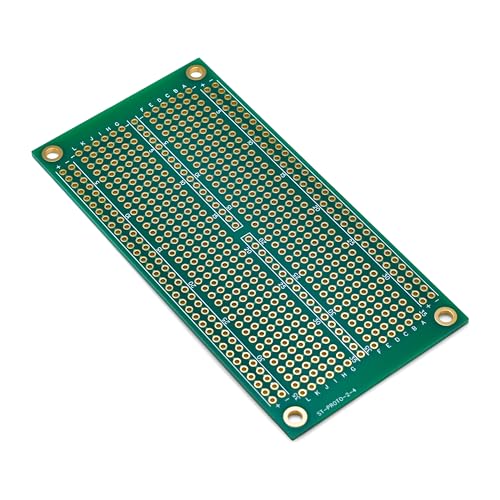 Double Sided ENIG Protoboard, Solderable Breadboard, Electronic Circuit Board for DIY Prototype Circuit, FR4, Plated Through Hole Solder Prototype Board, ST-PROTO-2-4 (2" x 4") - style: 2" x 4"