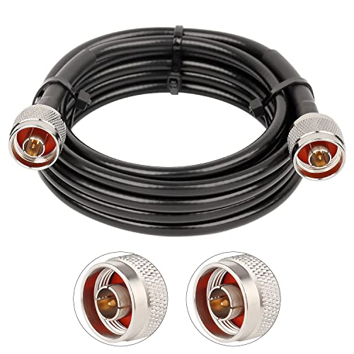 XRDS RF KMR240 10 ft, 50 Ohm Low Loss Coax N Male to N Male Connector Extension Cable for 3G/4G/5G/LTE/GPS/WiFi/RF/Ham/Radio to Antenna or Phone Signal Booster Use (Not for TV) - size: 10 FT