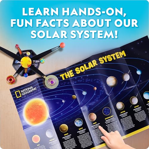 National Geographic Glow in the Dark Solar System Model for Kids Ages 8-12 - style: Solar System Model
