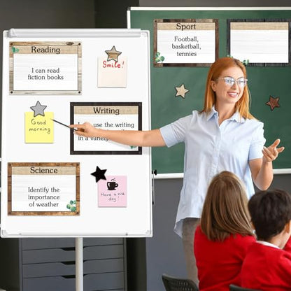 16 Pcs Magnetic Write Wipe Organization Chart, Farmhouse - style: Farmhouse