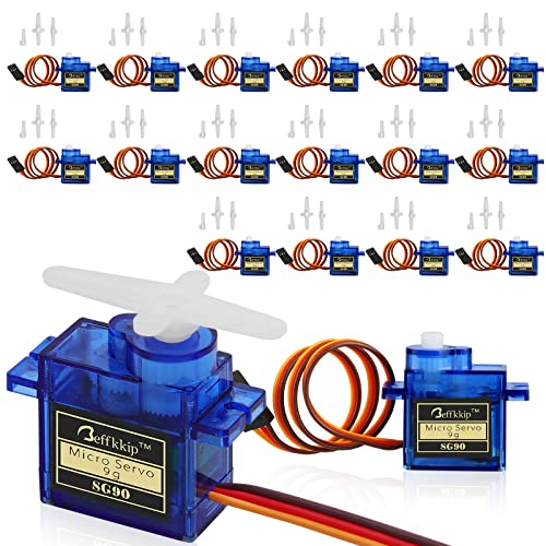 SG90 9g Micro Servo Motors for RC Models, 16-Pack - style: 16PCS